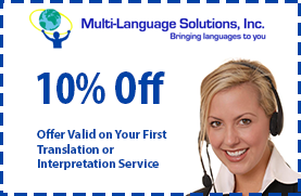 10% Off - Offer Valid on Your First Translation or Interpretation Service